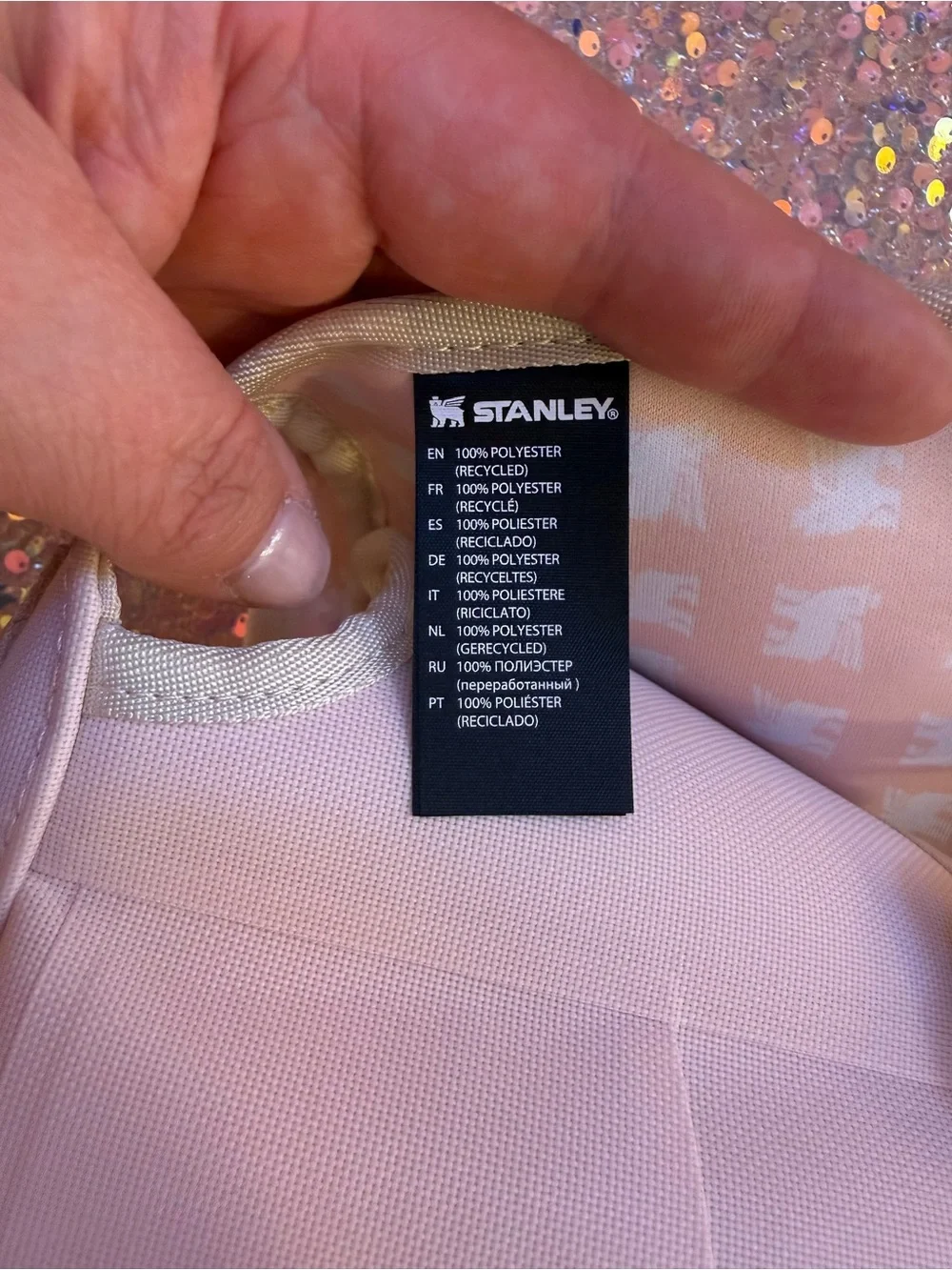 Stanley The All Day 40 OZ Quencher Carry-All in “Rose Quartz” - NWOT - Picture 8 of 10